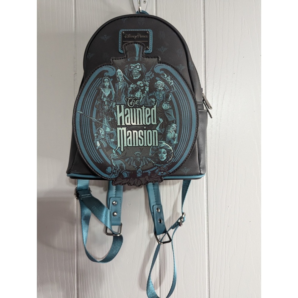 Disney Parks Loungefly Glow in the dark Haunted Mansion mini backpack purse